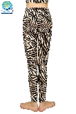 LEGGINGS ANIMALIER ZEBRATO DONNA